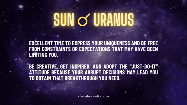 10 May 2023 - Sun conjuncts Uranus